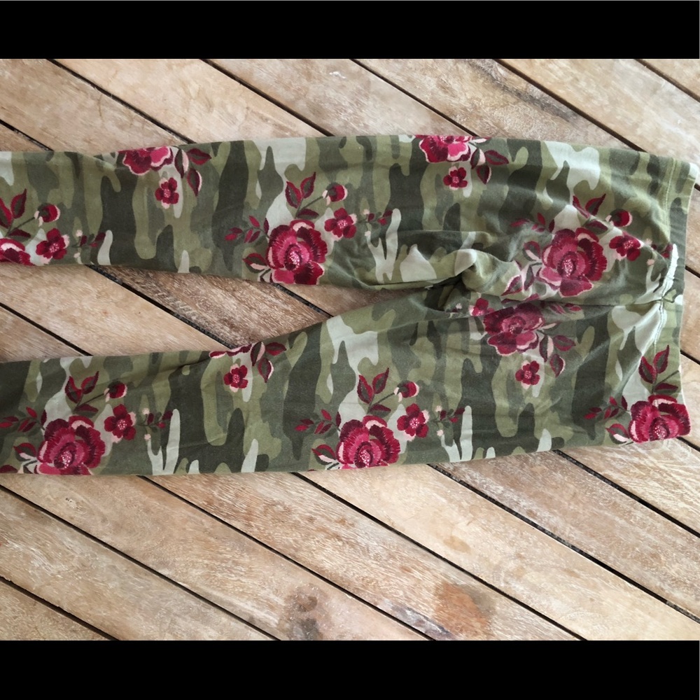 This is a pair of comfy camo leggings